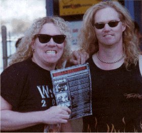 Lizzy Borden with drummer Joey Scott